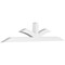 Ekena Millwork Richland Architectural Grade PVC Gable Bracket, 84"W x 17 1/2"H x 4"D x 4"F, 5/12 Pitch GBP084X18X0404RIC00 - alternate 1